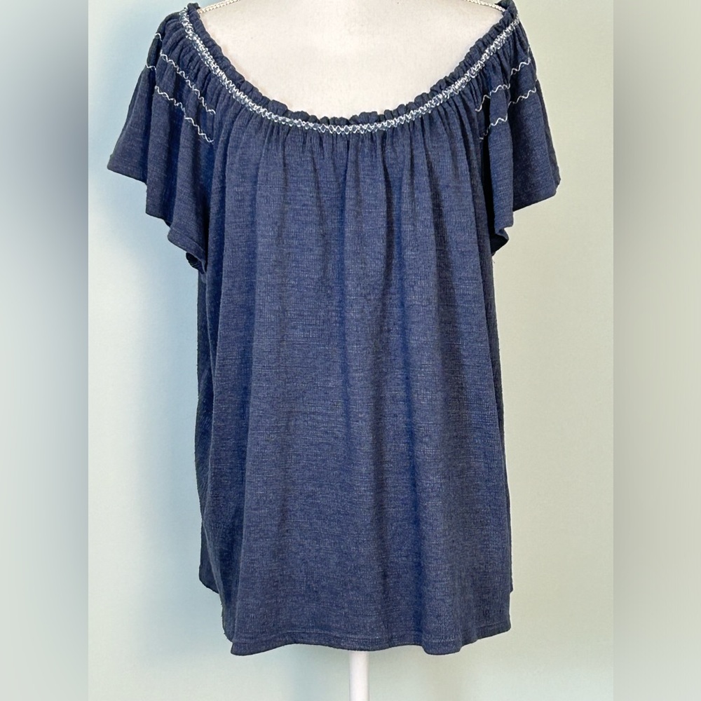 Max Studio Off-The-Shoulder Peasant Top